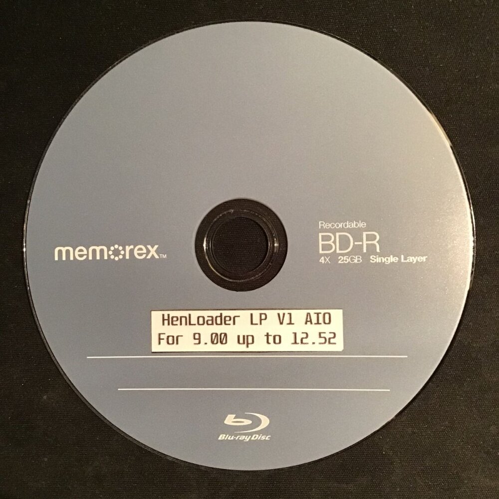 PS4 Blu-ray GoldHEN AIO Jailbreak (BD-JB) Disc for Firmware 9.00 up to 12.52